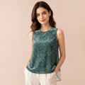 Double crepe silk sleeveless top High-end fashion women's silk shirt2026New summer shirts